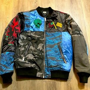 Diesel multi print Bomber jacket
